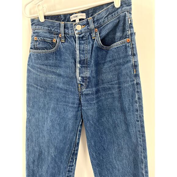 Re/Done Original Wide Leg Crop Jeans - Picture 3 of 7